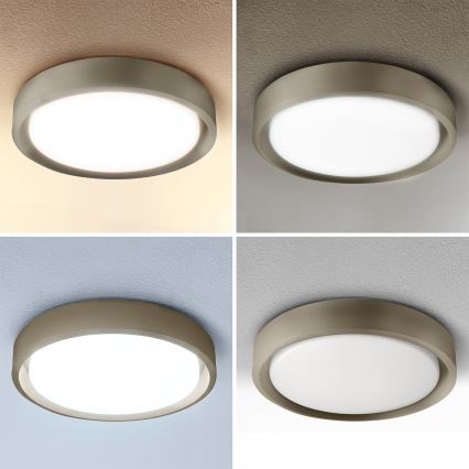 Brilagi - hämardatav LED-laevalgusti MATTEO LED/48W/230V 3000-6500K läbimõõt 41 cm taupe + kaugjuhtimispult