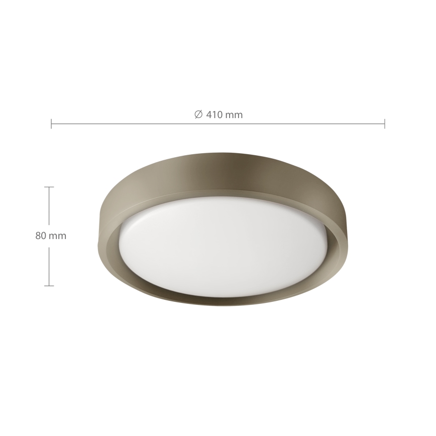 Brilagi - hämardatav LED-laevalgusti MATTEO LED/48W/230V 3000-6500K läbimõõt 41 cm taupe + kaugjuhtimispult