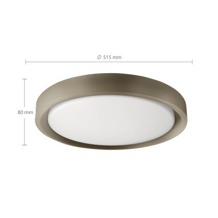 Brilagi - LED hämardatav laelamp MATTEO LED/60W/230V 3000-6500K läbimõõt 51,5 cm taupe + kaugjuhtimispult