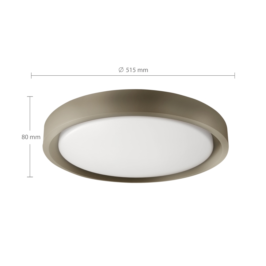 Brilagi - LED hämardatav laelamp MATTEO LED/60W/230V 3000-6500K läbimõõt 51,5 cm taupe + kaugjuhtimispult