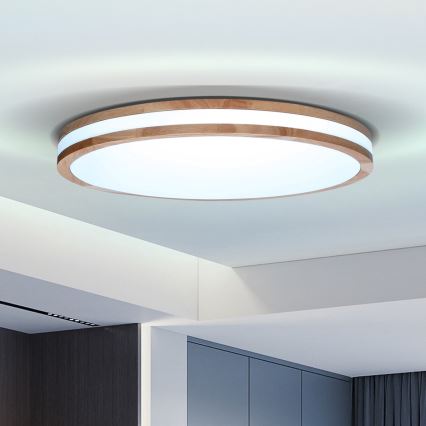 Brilagi - Hämardatav LED laelamp MOLINA LED/60W/230V 3000-6500K tamm, läbimõõt 58 cm + kaugjuhtimispult