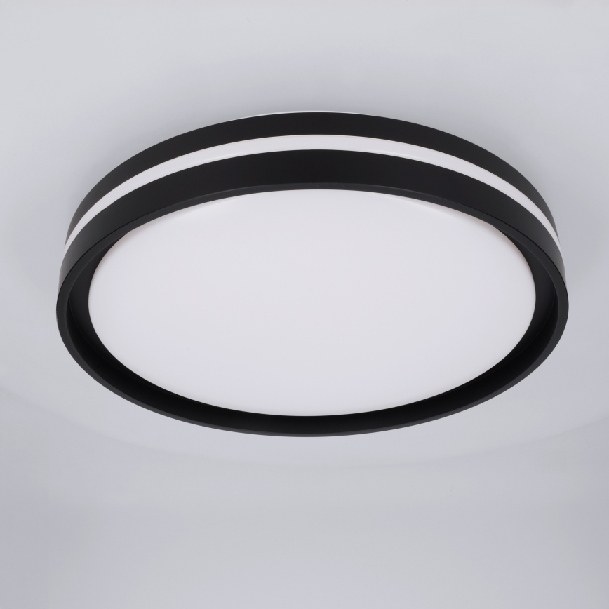 Brilagi - NAOMI LED hämardatav laelamp 48 W, 230 V, 3000–6500 K, läbimõõt 39 cm, must + kaugjuhtimispult