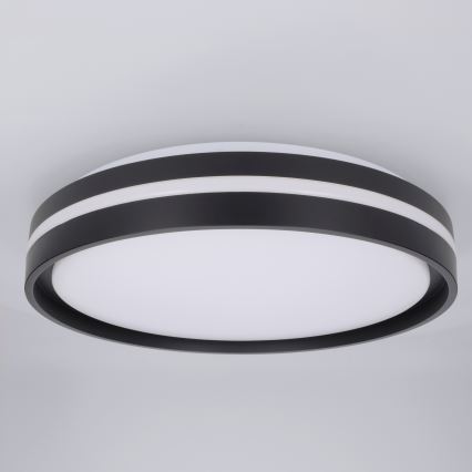 Brilagi - NAOMI LED hämardatav laelamp 48 W, 230 V, 3000–6500 K, läbimõõt 39 cm, must + kaugjuhtimispult