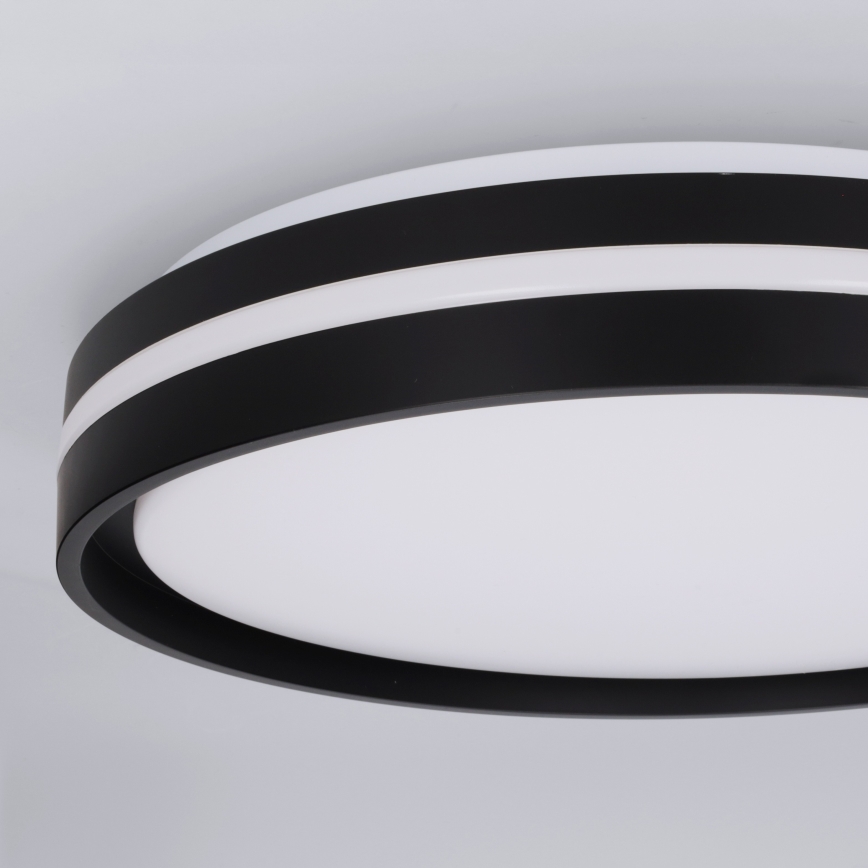 Brilagi - NAOMI LED hämardatav laelamp 48 W, 230 V, 3000–6500 K, läbimõõt 39 cm, must + kaugjuhtimispult