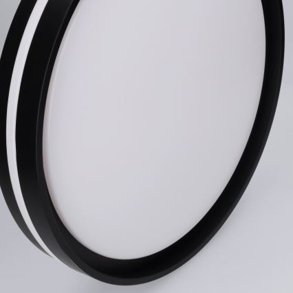 Brilagi - NAOMI LED hämardatav laelamp 48 W, 230 V, 3000–6500 K, läbimõõt 39 cm, must + kaugjuhtimispult