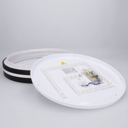 Brilagi - NAOMI LED hämardatav laelamp 48 W, 230 V, 3000–6500 K, läbimõõt 39 cm, must + kaugjuhtimispult
