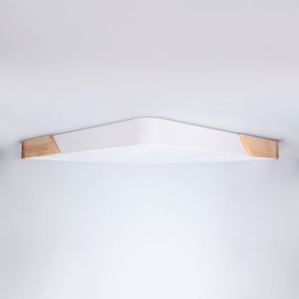 Brilagi - LED hämardatav laevalgusti PILANA LED/60W/230V 3000-6500K tamm/valge 56x56 cm + kaugjuhtimispult