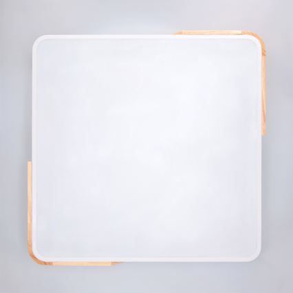 Brilagi - LED hämardatav laevalgusti PILANA LED/60W/230V 3000-6500K tamm/valge 56x56 cm + kaugjuhtimispult