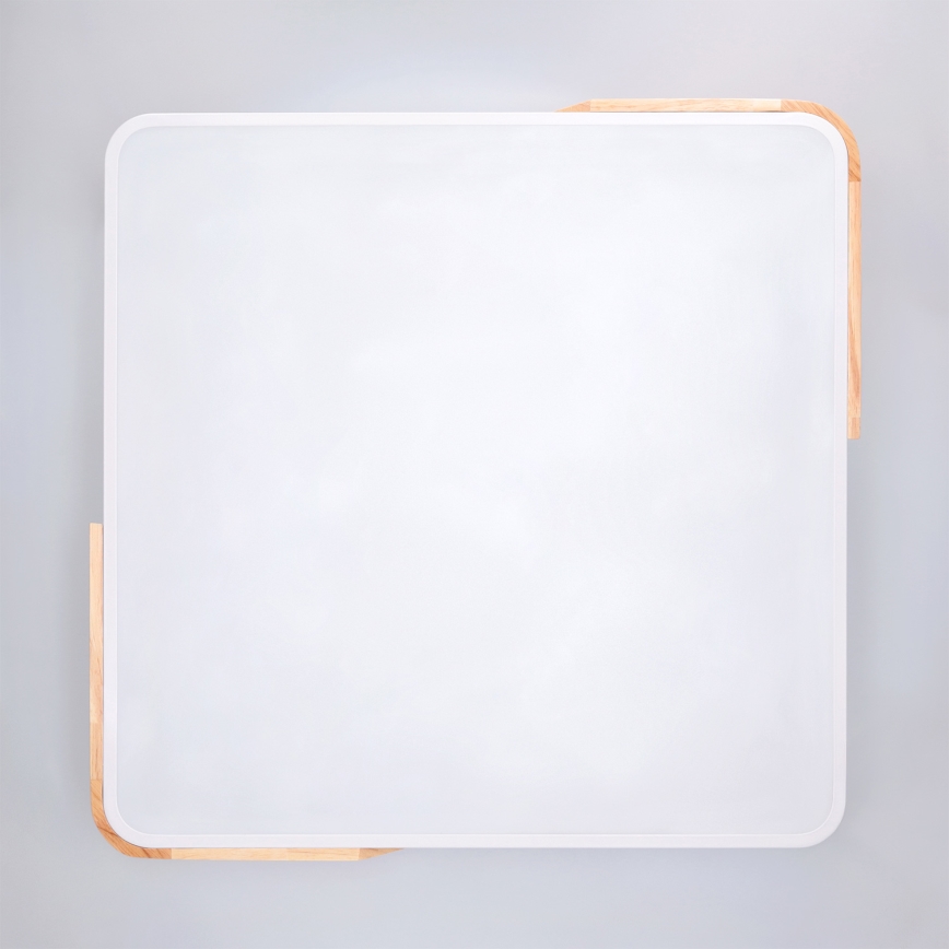 Brilagi - LED hämardatav laevalgusti PILANA LED/60W/230V 3000-6500K tamm/valge 56x56 cm + kaugjuhtimispult