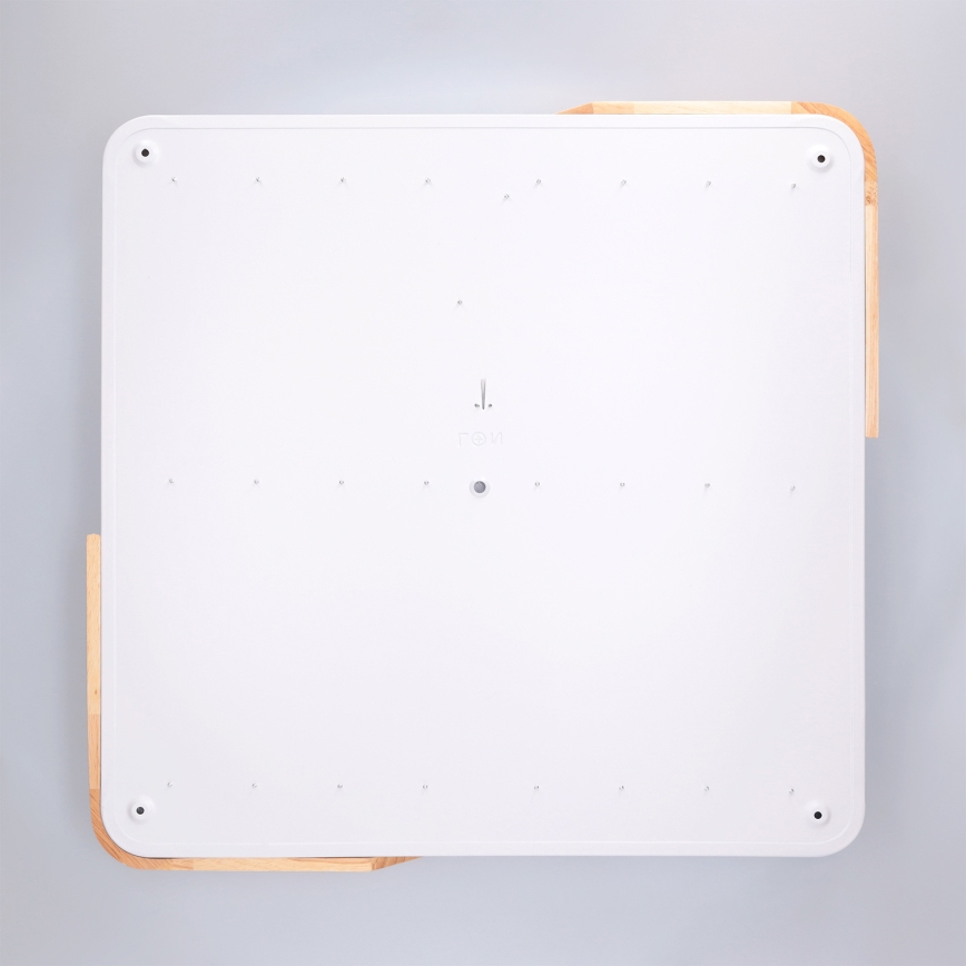 Brilagi - LED hämardatav laevalgusti PILANA LED/60W/230V 3000-6500K tamm/valge 56x56 cm + kaugjuhtimispult