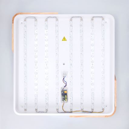 Brilagi - LED hämardatav laevalgusti PILANA LED/60W/230V 3000-6500K tamm/valge 56x56 cm + kaugjuhtimispult