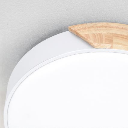 Brilagi - hämardatav laelamp PILANA LED/60W/230V 3000–6500K tamm/valge Ø 60 cm + kaugjuhtimispult