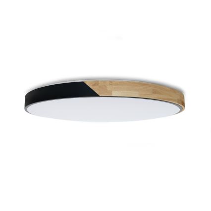 Brilagi - Hämardatav LED-laelamp PILANA LED/72W/230V 3000-6500K tamm/must Ø 80 cm + kaugjuhtimispult