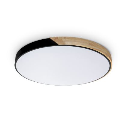 Brilagi - Hämardatav LED-laelamp PILANA LED/72W/230V 3000-6500K tamm/must Ø 80 cm + kaugjuhtimispult