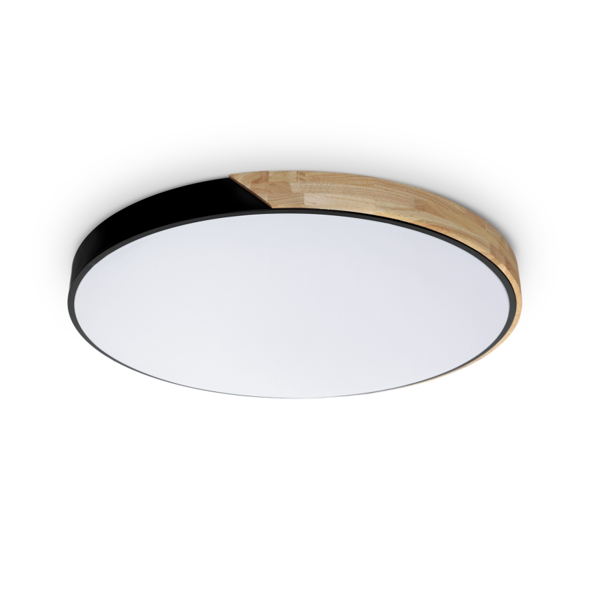 Brilagi - Hämardatav LED-laelamp PILANA LED/72W/230V 3000-6500K tamm/must Ø 80 cm + kaugjuhtimispult