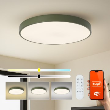 Brilagi - hämardatav LED-valgusti POOL SMART LED/100W/230V, läbimõõt 80 cm, Wi-Fi Tuya + kaugjuhtimispult, roheline