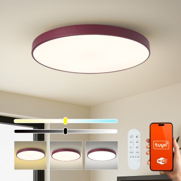 Brilagi - hämardatav LED-valgusti POOL SMART LED/100W/230V Ø 80 cm 3000-6000K Wi-Fi Tuya + kaugjuhtimispult bordoopunane