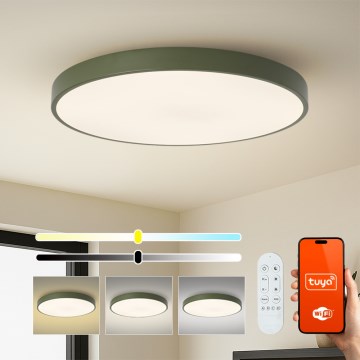 Brilagi - hämardatav LED-valgusti POOL SMART LED/128W/230V, läbimõõt 100 cm, Wi‑Fi Tuya + kaugjuhtimispult, roheline