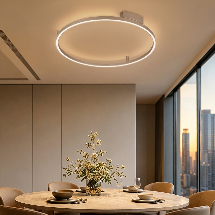 BRILAGI - LED hämardatav laelamp PORTOFINO LED/60W/230V 3000-6000K läbimõõt 80 cm beež + kaugjuhtimispult