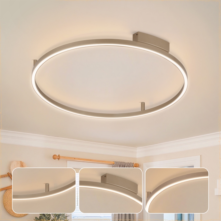 BRILAGI - LED hämardatav laelamp PORTOFINO LED/60W/230V 3000-6000K läbimõõt 80 cm beež + kaugjuhtimispult