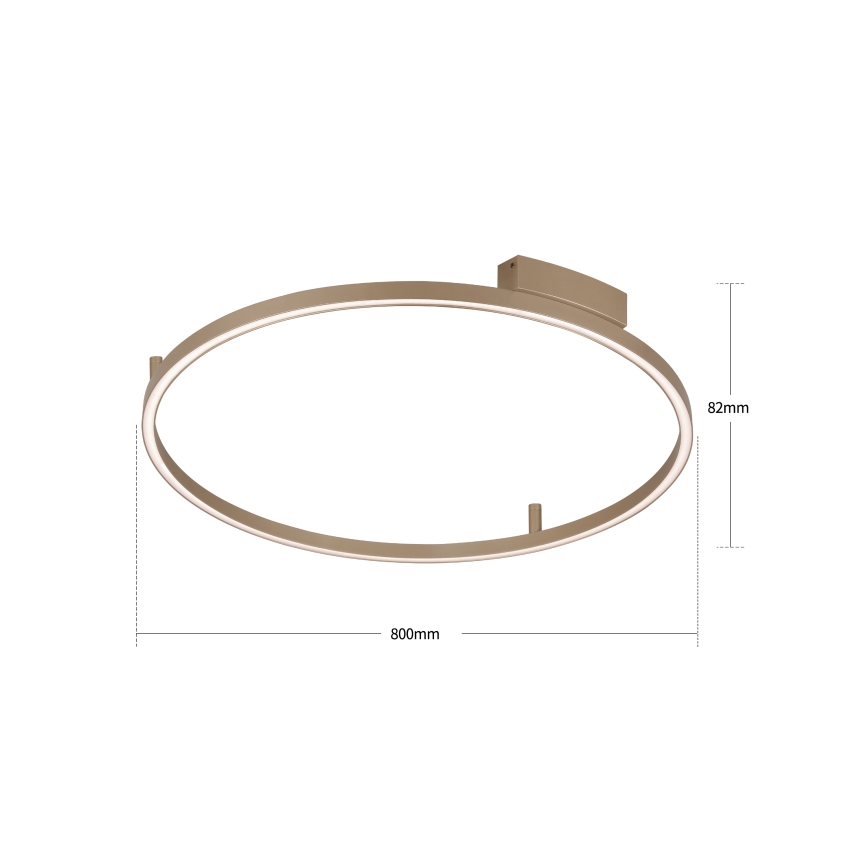 BRILAGI - LED hämardatav laelamp PORTOFINO LED/60W/230V 3000-6000K läbimõõt 80 cm beež + kaugjuhtimispult