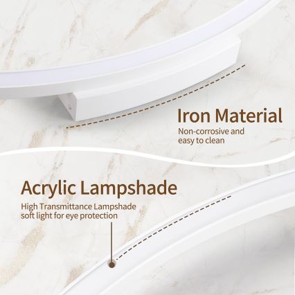 Brilagi - LED hämardatav laelamp PORTOFINO LED/60W/230V 3000-6000K läbimõõt 80 cm valge + kaugjuhtimispult