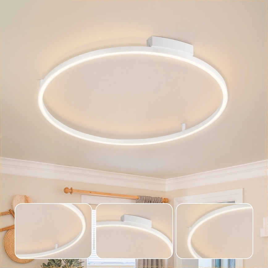 Brilagi - LED-hämardatav laelamp PORTOFINO LED/60W/230V 3000-6000K läbimõõt 80 cm valge + kaugjuhtimispult