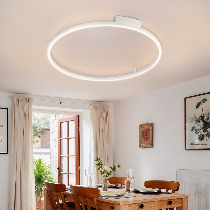 Brilagi - LED-hämardatav laelamp PORTOFINO LED/60W/230V 3000-6000K läbimõõt 80 cm valge + kaugjuhtimispult