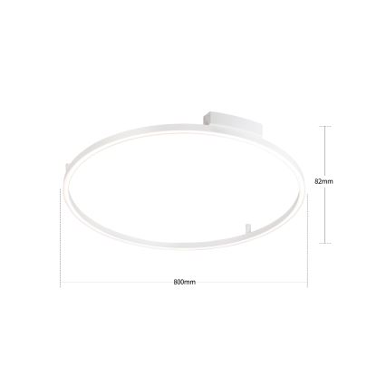 Brilagi - LED-hämardatav laelamp PORTOFINO LED/60W/230V 3000-6000K läbimõõt 80 cm valge + kaugjuhtimispult