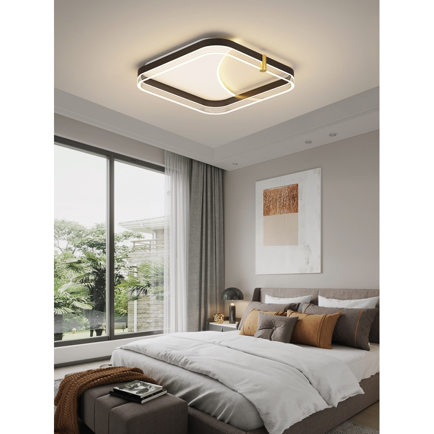Brilagi - SIRELI hämardatav laevalgusti LED/56W/230V 3000-6000K 40x40 cm + kaugjuhtimispult
