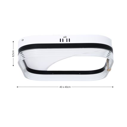 Brilagi - SIRELI hämardatav laevalgusti LED/56W/230V 3000-6000K 40x40 cm + kaugjuhtimispult