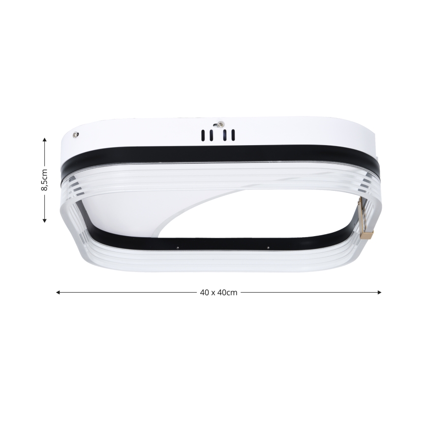 Brilagi - SIRELI hämardatav laevalgusti LED/56W/230V 3000-6000K 40x40 cm + kaugjuhtimispult