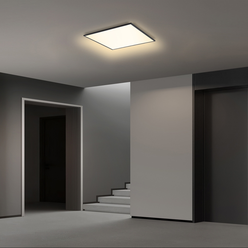 BRILAGI - LED hämardatav laelamp SLIMFRAME LED/36W/230V 45x45 cm 3000-6000K must + kaugjuhtimispult