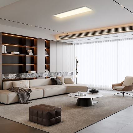 Brilagi - hämardatav laelamp SLIMFRAME LED/58W/230V 120x30 cm 3000-6000K valge + kaugjuhtimispult