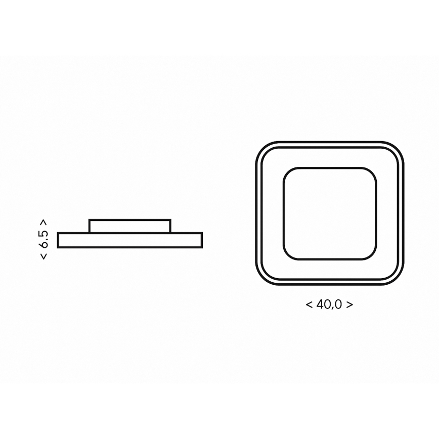 Brilagi - LED hämardatav laelamp TRIVARO LED/88W/230V 3000-6000K 40x40 cm + kaugjuhtimispult