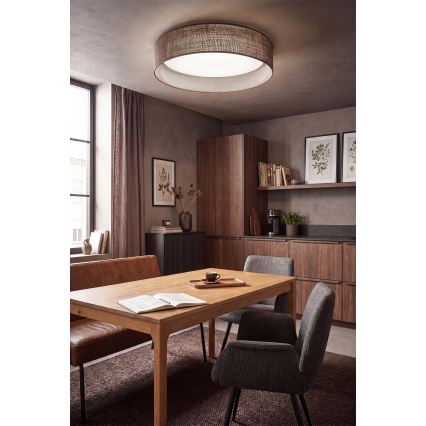 BRILAGI - hämardatav LED-laelamp VELVET SMARTIX STARS LED/24W/230V 3000-6000K läbimõõt 45 cm pruun Wi-Fi Tuya Beacon + kaugjuhtimispult