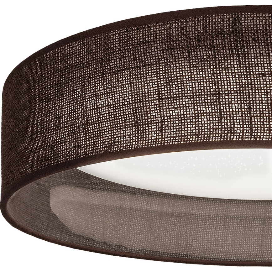 BRILAGI - hämardatav LED-laelamp VELVET SMARTIX STARS LED/24W/230V 3000-6000K läbimõõt 45 cm pruun Wi-Fi Tuya Beacon + kaugjuhtimispult