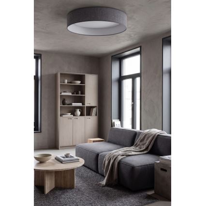 Brilagi - LED-hämardatav laevalgusti VELVET SMARTIX STARS LED/36W/230V 3000-6000K läbimõõt 55 cm hall Wi-Fi Tuya Beacon + kaugjuhtimine