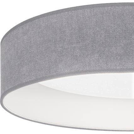 Brilagi - LED-hämardatav laevalgusti VELVET SMARTIX STARS LED/36W/230V 3000-6000K läbimõõt 55 cm hall Wi-Fi Tuya Beacon + kaugjuhtimine