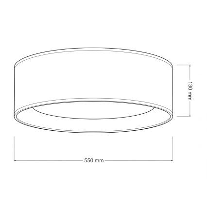 Brilagi - LED-hämardatav laevalgusti VELVET SMARTIX STARS LED/36W/230V 3000-6000K läbimõõt 55 cm hall Wi-Fi Tuya Beacon + kaugjuhtimine
