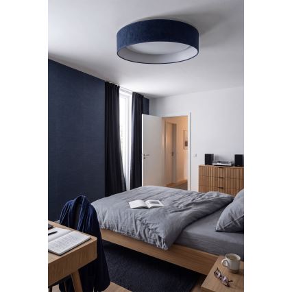 Brilagi - LED-hämardatav laelamp VELVET SMARTIX LED/36W/230V 3000-6000K läbimõõt 55 cm sinine Wi-Fi, Tuya, Beacon + kaugjuhtimispult