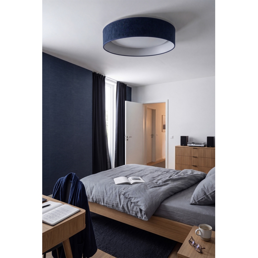 Brilagi - LED-hämardatav laelamp VELVET SMARTIX LED/36W/230V 3000-6000K läbimõõt 55 cm sinine Wi-Fi, Tuya, Beacon + kaugjuhtimispult