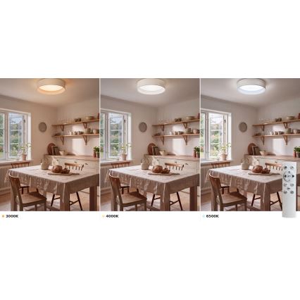 Brilagi - hämardatav LED-laevalgusti VELVET SMART VARI LED/24W/230V 3000-6500K läbimõõt 45 cm valge + kaugjuhtimispult