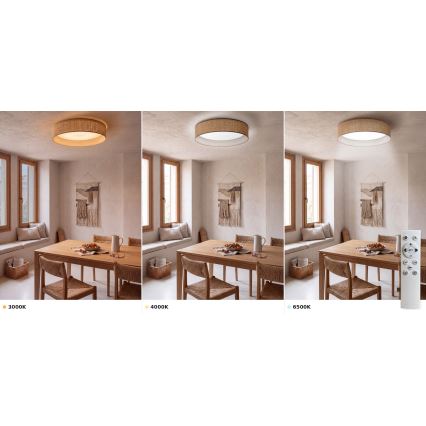 Brilagi - hämardatav LED-laelamp VELVET SMART VARI LED/36W/230V 3000-6500K läbimõõt 55 cm beež + kaugjuhtimispult