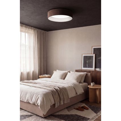 BRILAGI - Hämardatav LED-laelamp VELVET SMART VARI LED/36W/230V 3000-6500K läbimõõt 55 cm pruun + kaugjuhtimispult