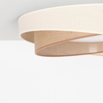 BRILAGI - LED hämardatav laelamp VELVET TWIST LED/36W/230V 3000-6000K läbimõõt 65 cm Wi-Fi Tuya Beacon kreem/beež + kaugjuhtimispult