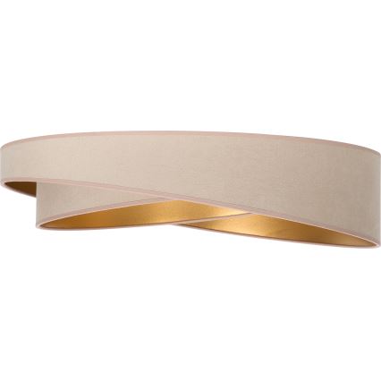 BRILAGI - LED hämardatav laelamp VELVET TWIST LED/36W/230V 3000-6000K Ø 65 cm Wi-Fi Tuya Beacon beež/kuldne + kaugjuhtimispult