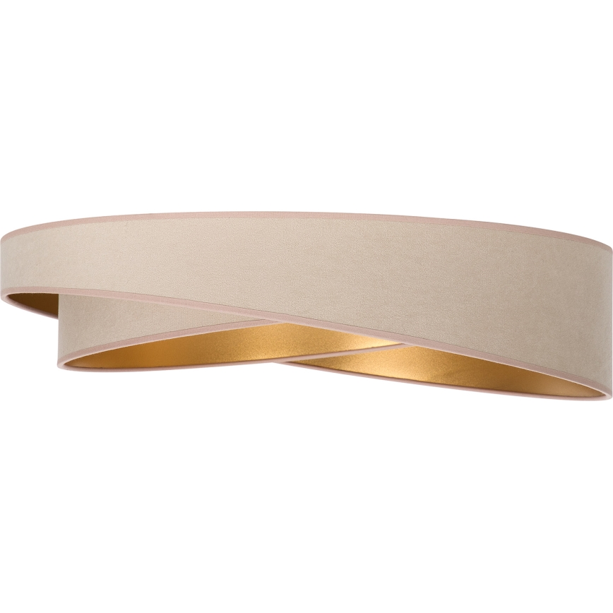 BRILAGI - LED hämardatav laelamp VELVET TWIST LED/36W/230V 3000-6000K Ø 65 cm Wi-Fi Tuya Beacon beež/kuldne + kaugjuhtimispult
