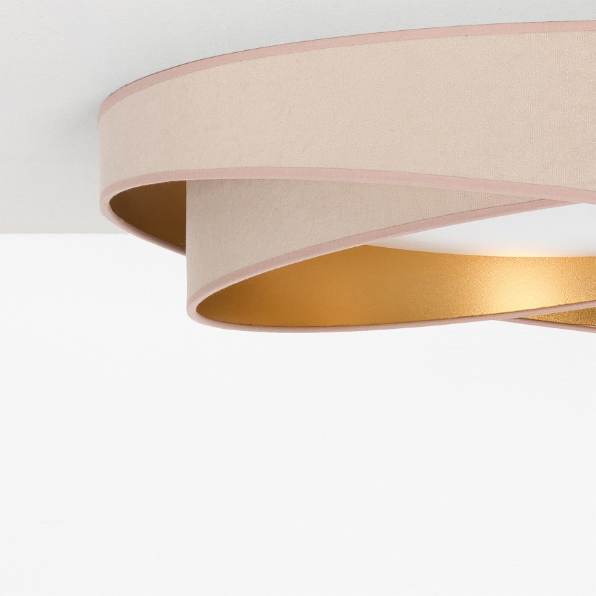 BRILAGI - LED hämardatav laelamp VELVET TWIST LED/36W/230V 3000-6000K Ø 65 cm Wi-Fi Tuya Beacon beež/kuldne + kaugjuhtimispult
