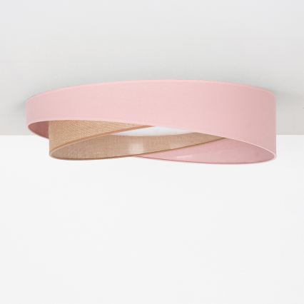 BRILAGI - LED hämardatav laelamp VELVET TWIST LED/36W/230V 3000-6000K läbimõõt 65 cm Wi-Fi Tuya Beacon roosa/beež + kaugjuhtimispult